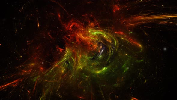 Flying Through Space, Starry outer space background alt