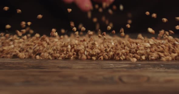 Sprinkle Buckwheat On The Table