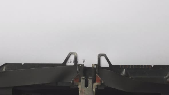 Happy Vegans Day Typed on Vintage Retro Typewriter alt