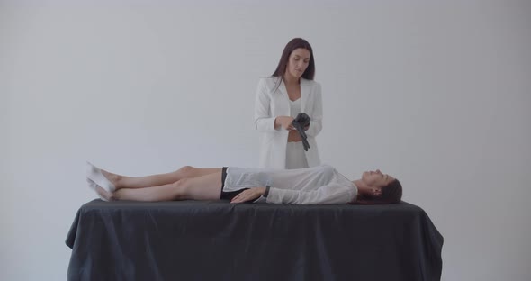 Microblading, Eyebrow And Lip Tattoos In A Beauty Salon alt