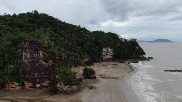 The Beaches at the most southern part of Borneo Island alt