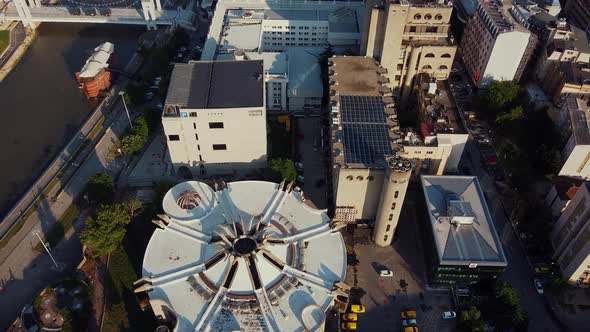 City And Business Buildings, Drone View alt