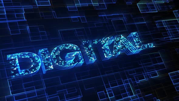 Di̇gi̇tal Text Ani̇mati̇on Digital alt