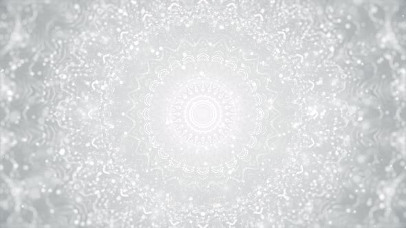 White Radial Abstract Pattern
