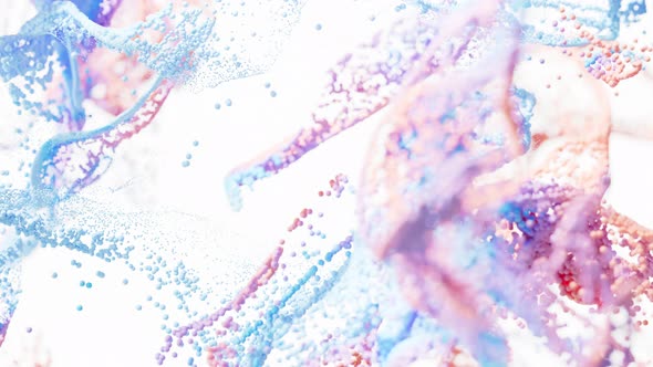 Abstract wave particles pattern