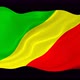 Congo Waving Flag Animated Black Background - VideoHive Item for Sale
