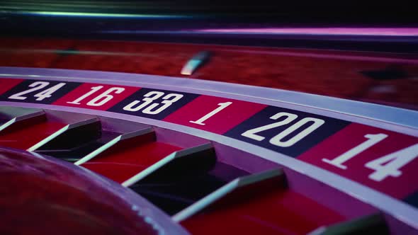 Casino Roulette in Motion the Spinning Wheel Ball alt