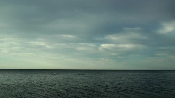 Calm Sea Landscape Background on Serenity Nature alt