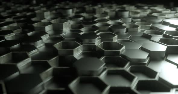 Metallic Hexagon Boxes Loopable