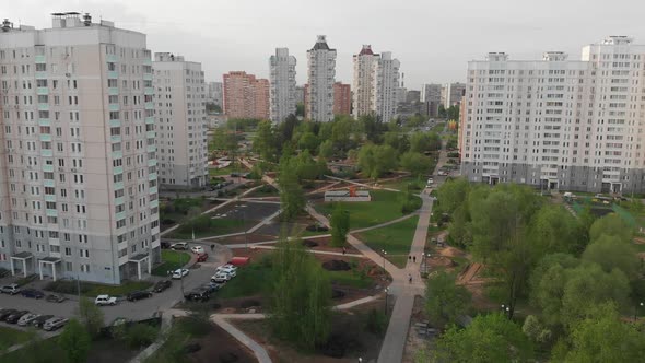 The Cityscape in Moscow From Above, Russia