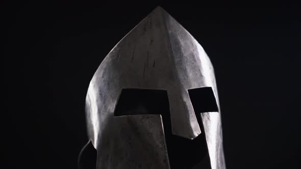 Ancient Iron Spartan Helmet. alt