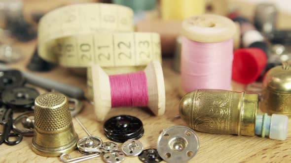 Old Accessories For Hand Sewing