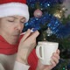 Quarantined Ill Female at Festive Christmas - VideoHive Item for Sale