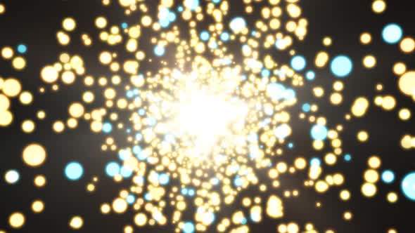 Swirling Magical Glow Sphere Particle Spiral Vortex Light Tunnel - 4K alt