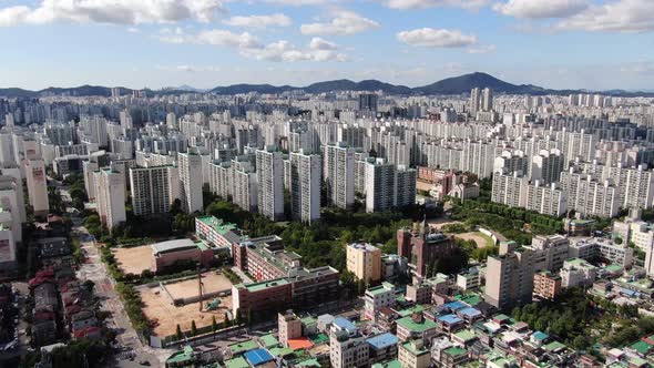 Korea Gyeonggi Do Bucheon City  Sang Dong Apartment Complex School