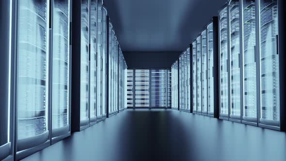 A working server room. alt