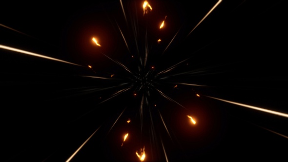 High Speed Pass Through Sparkling Particles Tunnel 4K 03(Wide View) alt