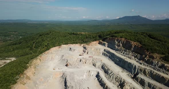 Aerial View From Above of the Mine. This Area Has Been Mined for Copper, Silver, Gold, and Other alt
