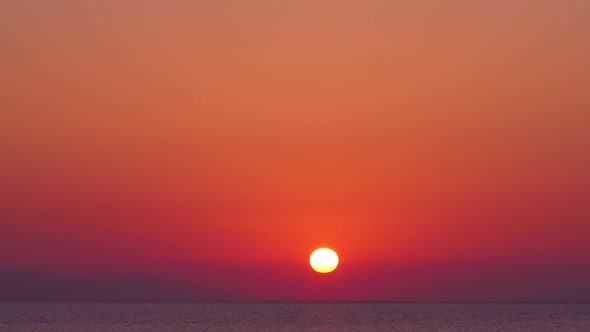 Time Lapse of Amazing Sunrise Above Black Sea, Crimea