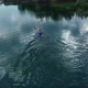 Man Kayaking On Basalt Quarry Lake - VideoHive Item for Sale