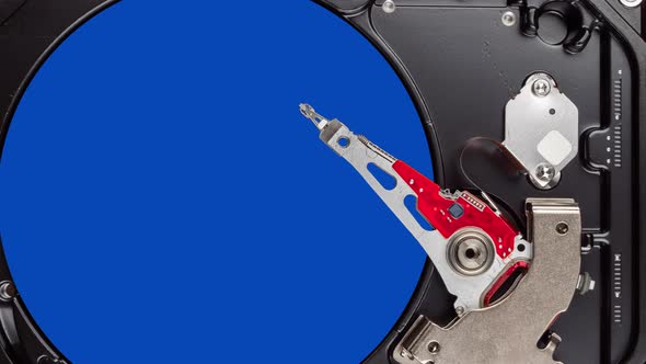 Disk Drive Platter Inside alt