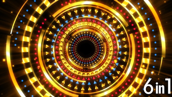 Gold Circle Background