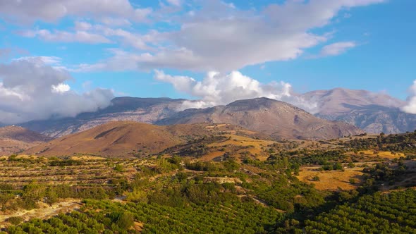 Aerial View of Crete Island Greece alt