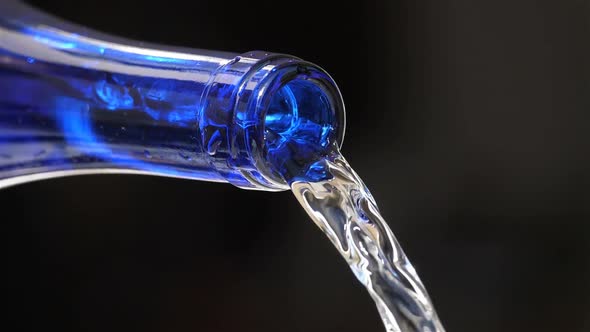 Water Pouring From a glass Bottle alt