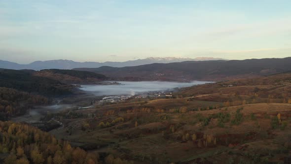 Valley with Clouds and Fog
