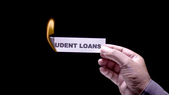 Paper Burning Student Loan