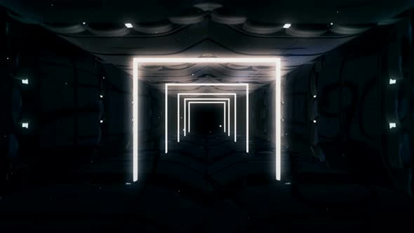 Dark Color Square Tunnel Background  alt