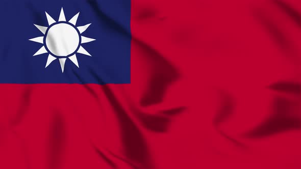 4K Taiwan Flag - Loopable