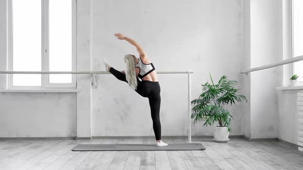 Attractive Fit Woman Stretching alt