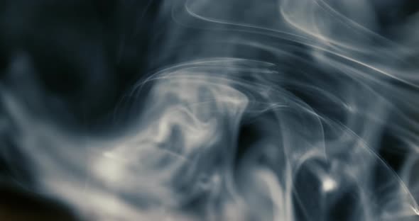 Abstract White Smoke on a Black Background alt