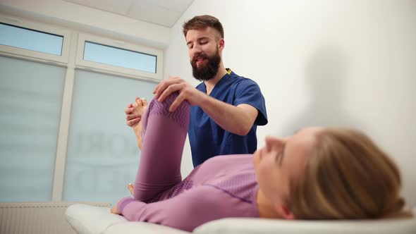 Knee Pain Patient Treatment Medical Doctor Massage Therapist alt