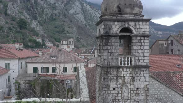 Old Christian church close-up