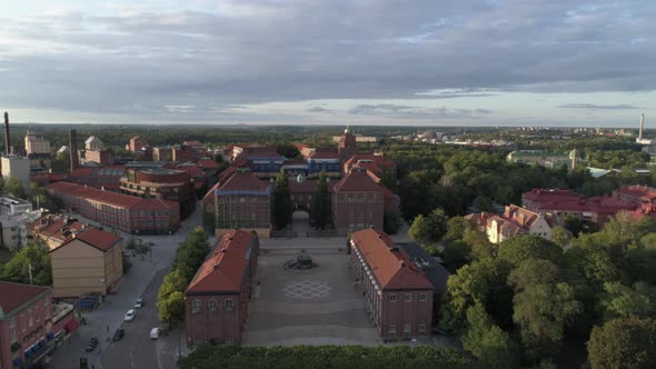 Establishing Shot of KTH University in Stockholm