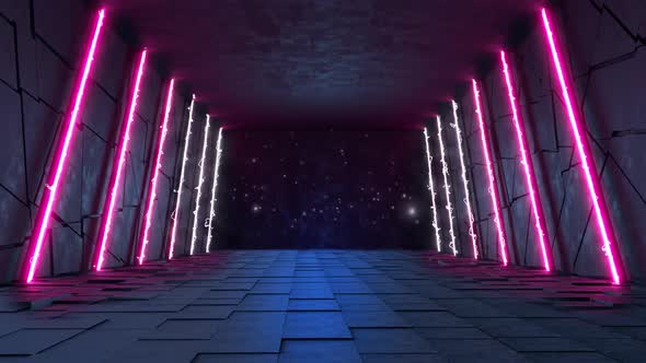 Modern Futuristic Sci Fi Background 4K Loop