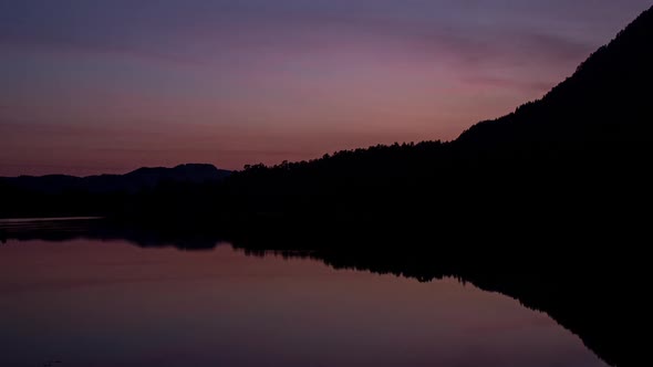 sunset lake water norway nature timelapse alt