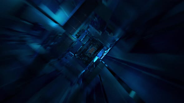  Sci-Fi Futuristic Tunnel 4K alt
