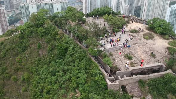 Hong Kong Hiking - Building and people