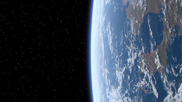 Flying Over Blue Planet Earth alt