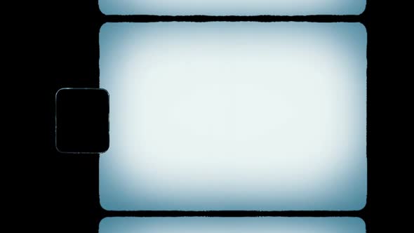 Retro Frame Film Scan Black Super 8mm