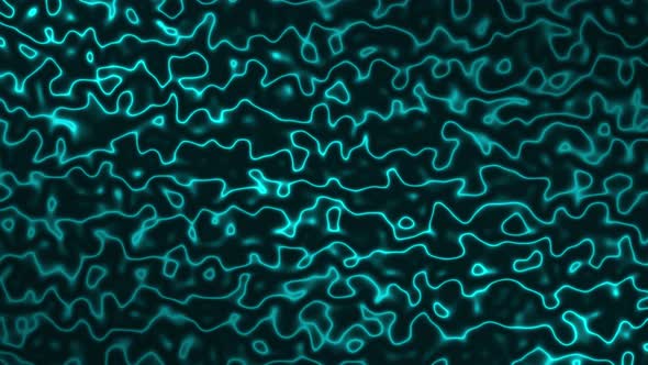 Turquoise Topographic Lines Loop Background