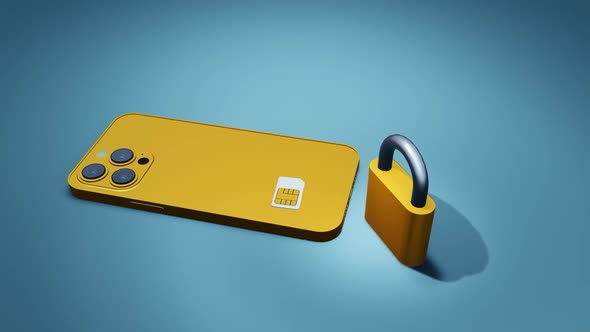 Sim Locked Gold Mobile Phone alt