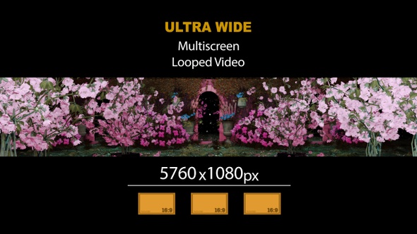 UltraWide HD Luxury Magic Garden Hall 19