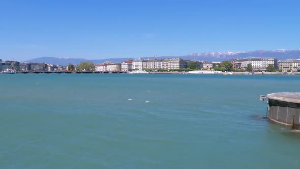 Embankment of Geneva, Switzerland.
