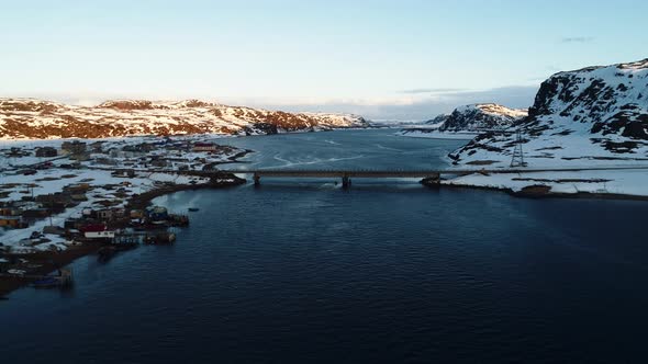 The Snowcovered Shores of the Fishing Village of Teriberka the Filming Location of the Film alt
