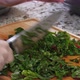 Cutting Up Swiss Chard On Kitchen Wood Cutting Board 01 - VideoHive Item for Sale