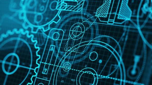 mechanical project blueprint, Motion Graphics | VideoHive